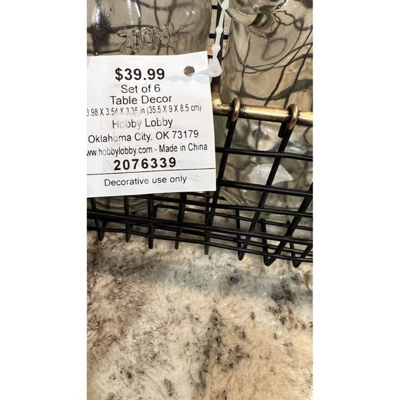 Hobby Lobby Accents Hobby Lobby Table Decor Set Of 6 Small Glass